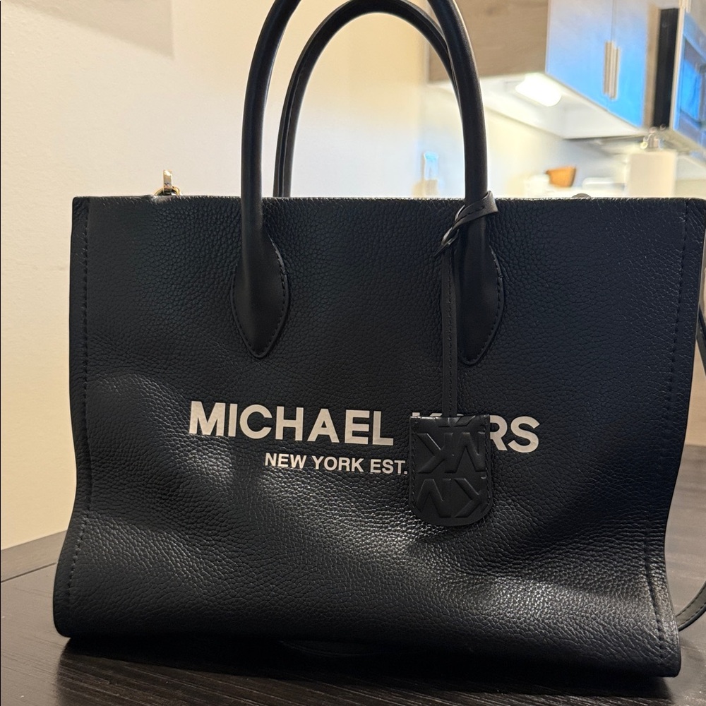Michael Kors Black Pebbled Leather Handbag